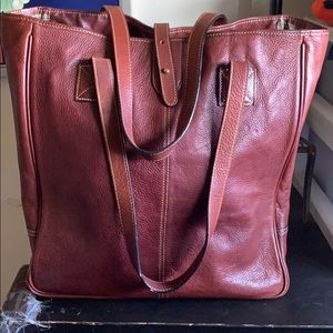 Nantucket Tote British Tan Florentine Leather Used